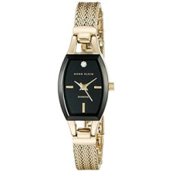 Women's Genuine Diamond Dial Mesh Bracelet Watch