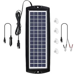 Car Battery Trickle Charger & Maintainer 12V Solar Panel Power Kit