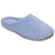 Womens Quilt Memory Foam Clog Slippers X-Large Iceberg blue