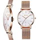 Ultra Thin Watches for Women Waterproof Fashion Rose Gold