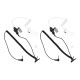 3.5mm Listen Only Acoustic Tube Earpiece Surveillance Headset Compatible