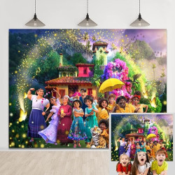 7x5ft Magic Movie Birthday Party Backdrop