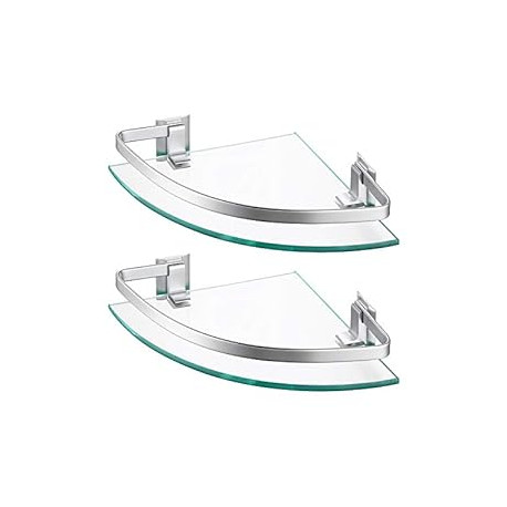 Glass Corner Shelf Bathroom