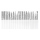 20pcs Aluminum Cutting Burr, 1/8 Inch