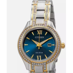 Citizen Silhouette Crystal Blue Dial Ladies Watch