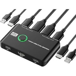 4K KVM Switch HDMI 2 Port Box