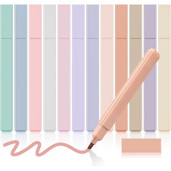 Pastel Pens Aesthetic Highlighters Cute Highlighter 12 Colors