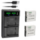 2-Pack Battery and LTD2 USB Charger Replacement for Kodak LB-060