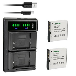2-Pack Battery and LTD2 USB Charger Replacement for Kodak LB-060