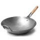 Traditional Hand Hammered Carbon Steel Pow Wok