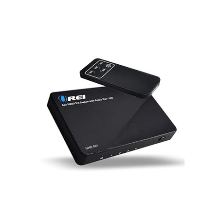 Ultra HD HDMI 4 x 1 Switcher 18G Audio Extractor IR Remote