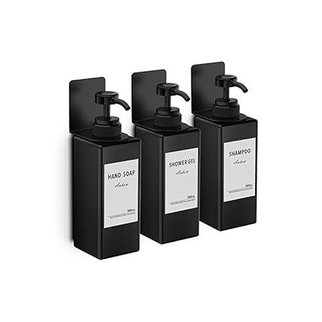 3pcs Shampoo and Conditioner Dispenser Set