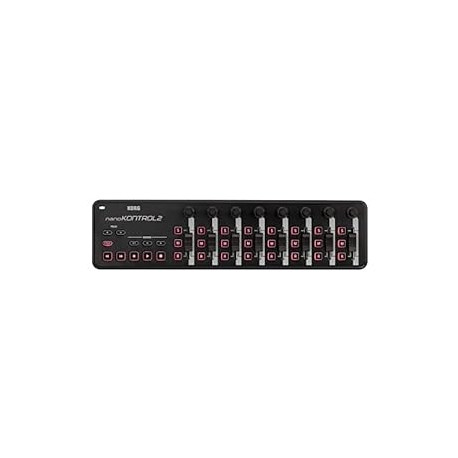 Korg nanoKONTROL2 Slim-Line USB Control Surface, Black