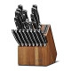 Insignia Triple Rivet Poly (18-PC) Kitchen Knife Block Set