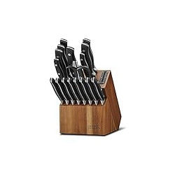 Insignia Triple Rivet Poly (18-PC) Kitchen Knife Block Set