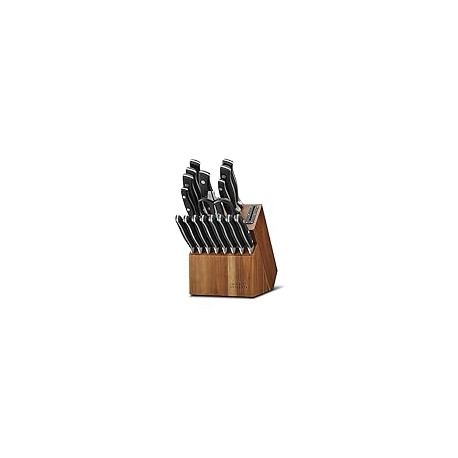 Insignia Triple Rivet Poly (18-PC) Kitchen Knife Block Set