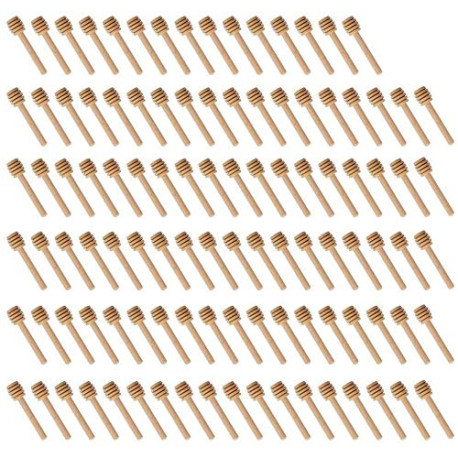 Wood Honey Dipper Sticks - Searea 100Pcs 3Inch