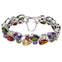 Classic Multi Gemstones Silver Sets