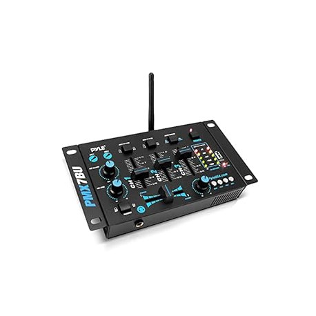 Pyle Wireless DJ Audio Mixer - 3 Channel