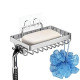 Shower Soap Holder with 4 Hooks