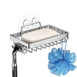 Shower Soap Holder with 4 Hooks