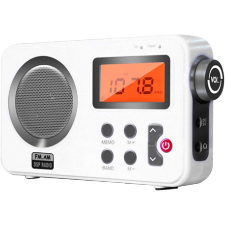 Shower Radio Speaker, AM/FM Radio with LCD Display