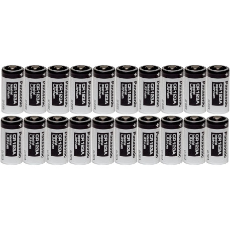 Panasonic 20 CR123A 123A Industrial 3V Lithium Batteries