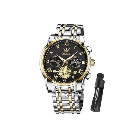 Mens Watches Waterproof Stainless Steel Adjustable Bracelet Watch Quartz