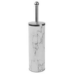 White Marble Toilet Brush Set