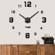 Wall Clock Large 3D Wall Watch Mirror Numbers