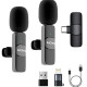 2 Pack Wireless Lavalier Microphone for iPhone
