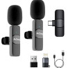 2 Pack Wireless Lavalier Microphone for iPhone