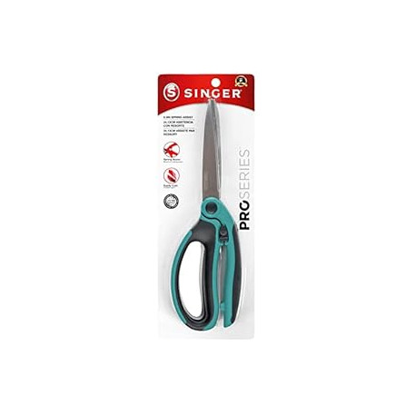 Pack 3 of 9-1/2-Inch ProSeries Spring Assist Scissor with Comfort Grip, Teal