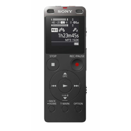 Sony ICD-UX560 4GB Stereo Digital Voice Recorder Black w/ microphone
