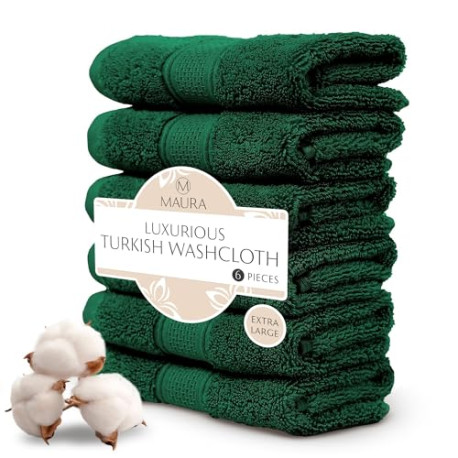 6-Pack Premium Turkish Washcloth Set - Ultimate Luxury