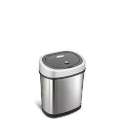 DZT-12-9 Automatic Touchless Infrared Motion Sensor Trash Can, 3 Gal. 12 L