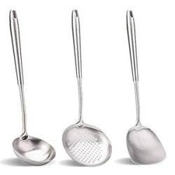 Wok spatula and ladle