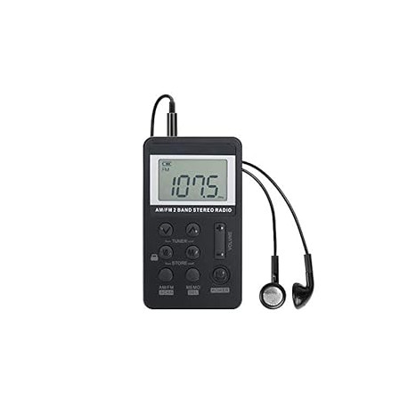 Personal AM/FM Pocket Radio Portable VR-robot