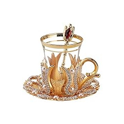 (Set of 6) Turkish Tea and Coffee Glasses