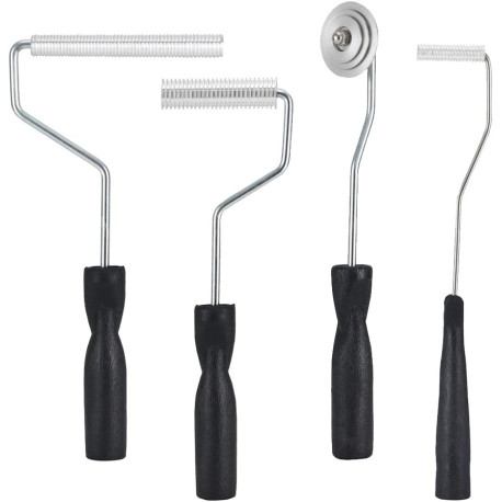 Fiberglass Roller Tools Kit, 4pcs Fiberglass Resin