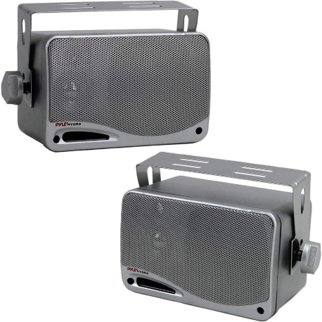 Pyle 3-Way Waterproof Marine Box Speakers - 3.5" 200 Watt
