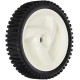 Semi Pneumatic Lawn Mower Wheels Black 8 inch