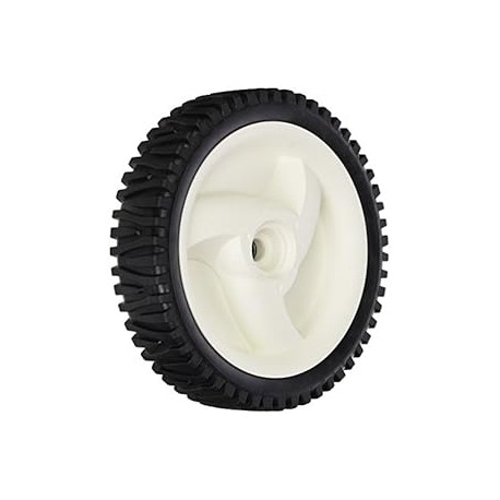 Semi Pneumatic Lawn Mower Wheels Black 8 inch