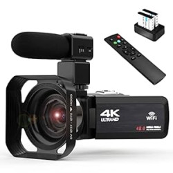 4k Video Camera Camcorder with 18X Digital