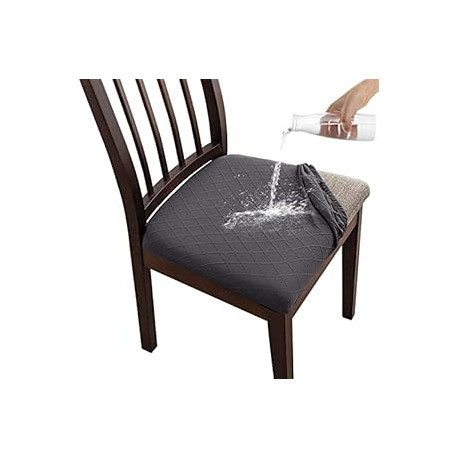 Protector Slipcover for Kitchen, Hotel (6 Pcs, Dark Grey)