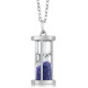 925 Sterling Silver Hourglass Pendant
