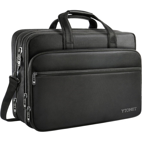 Ytonet Laptop Bag, Expandable Laptop Briefcases for Men Fits 17.3