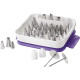 Piping Tip Set for Cake & Cupcake Decorating, 55-Piece with Carrying Case