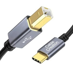 USB B to USB C Printer Cable 10FT