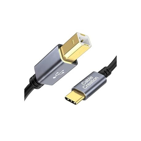 USB B to USB C Printer Cable 10FT